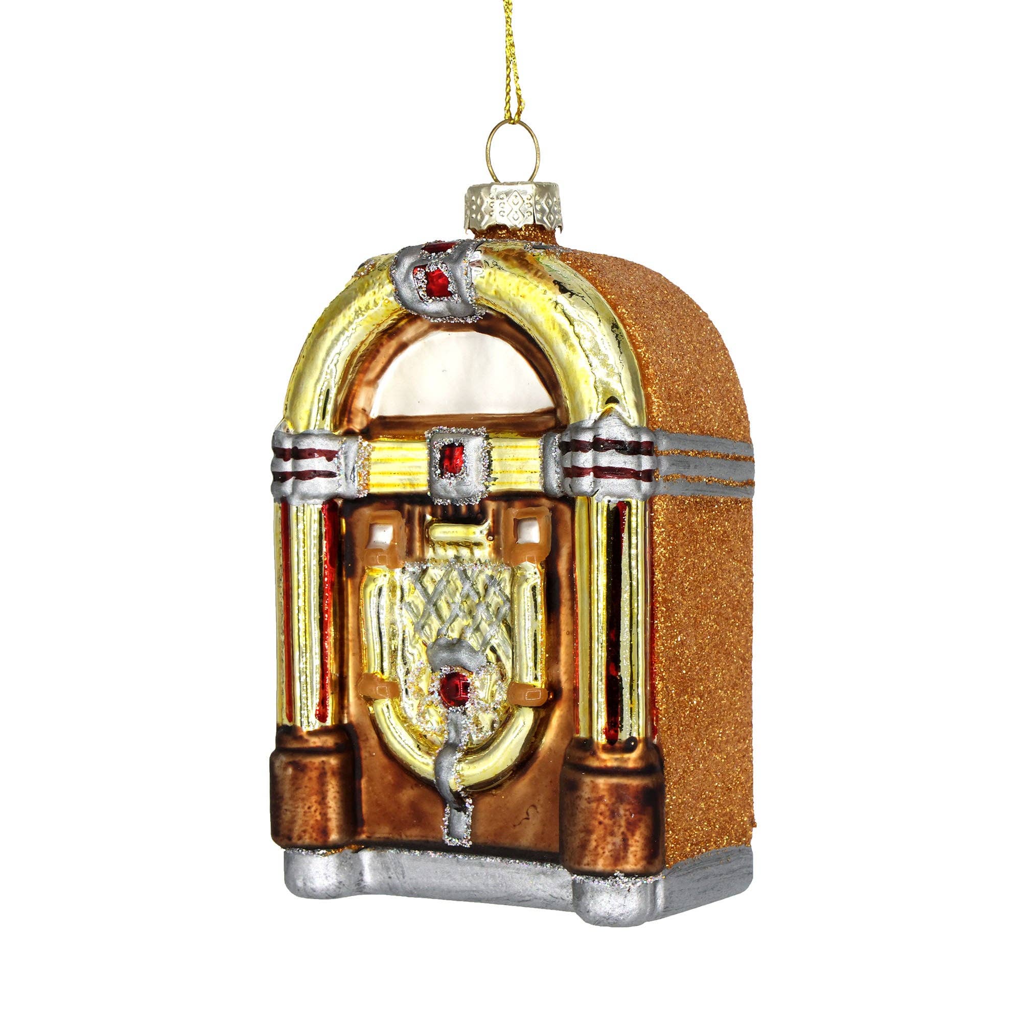 Vintage Jukebox Glass Ornament - Thumbnail 2