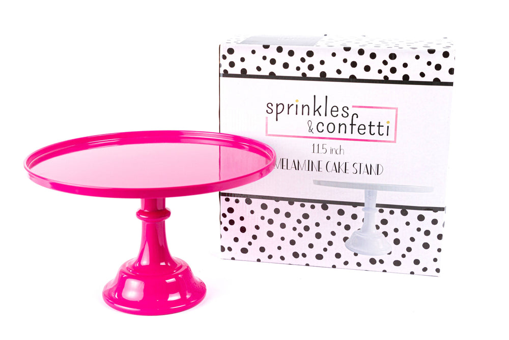 Hot Pink Melamine Cake Stand | Cupcake Stand Sprinkles & Confetti Party Supplies Hot Pink Melamine Cake Stand | Cupcake Stand Bonjour Fete - Party Supplies