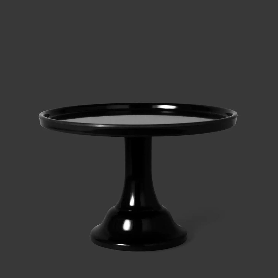 BLACK MELAMINE CAKE STAND Joyeux Cake Stands Bonjour Fete - Party Supplies