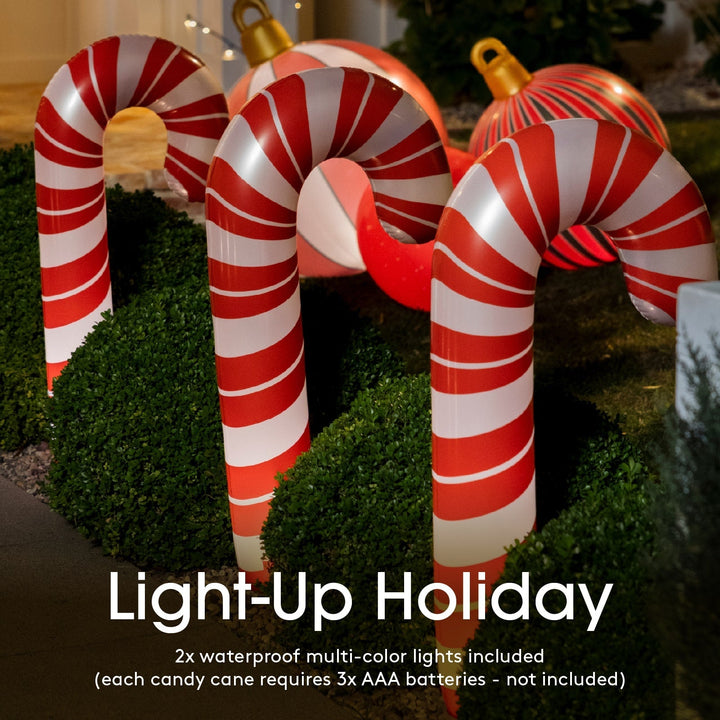 Inflatable Candy Canes Funboy Holiday Decor Inflatable Candy Canes Bonjour Fete - Party Supplies
