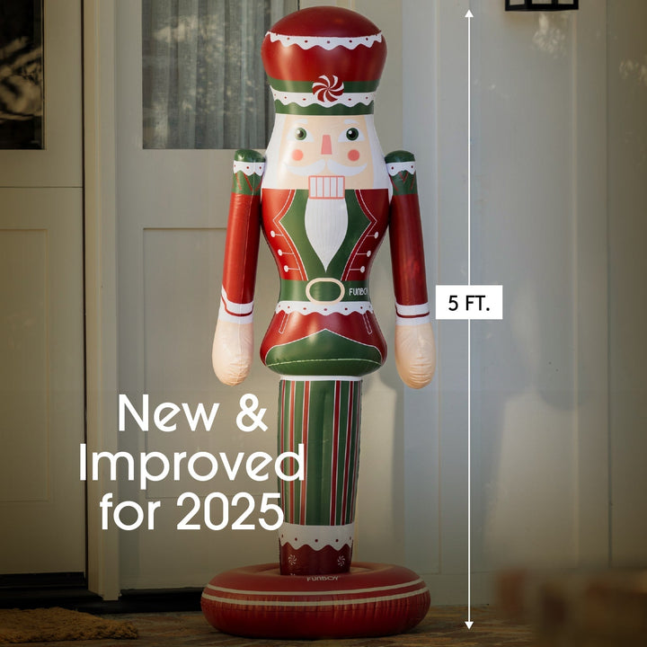 Inflatable Nutcracker Funboy Holiday Decor Inflatable Nutcracker Bonjour Fete - Party Supplies