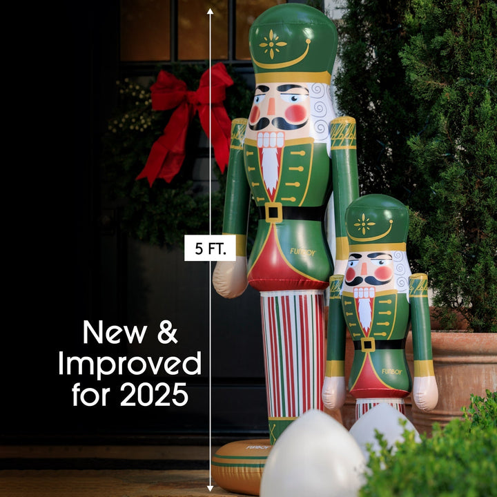 Inflatable Nutcracker Funboy Holiday Decor Inflatable Nutcracker Bonjour Fete - Party Supplies