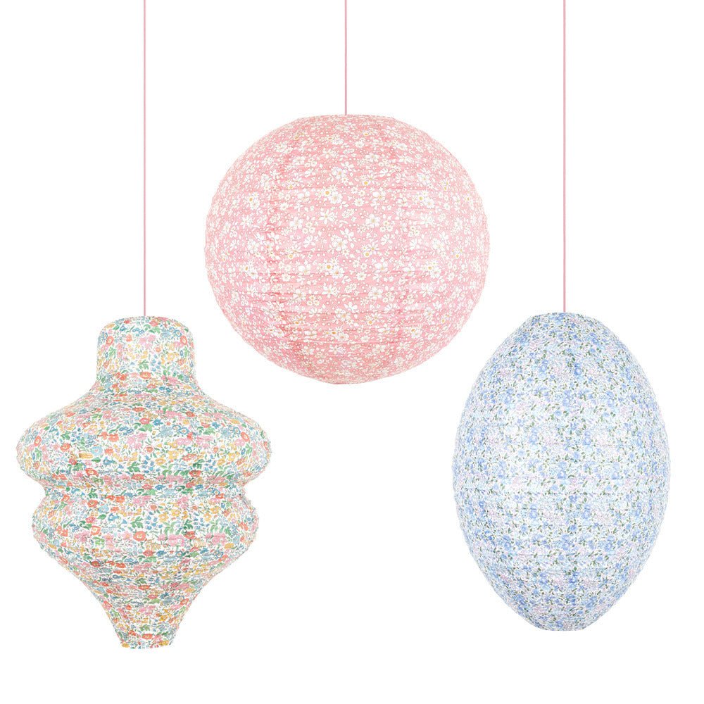 Meri Meri X Liberty Pastel Floral Lanterns