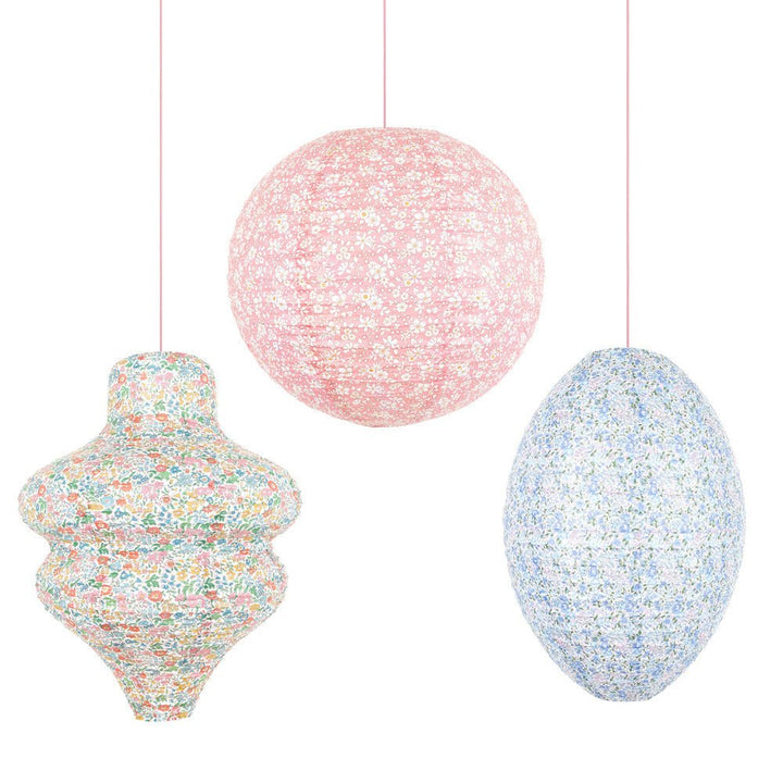 Meri Meri X Liberty Pastel Floral Lanterns