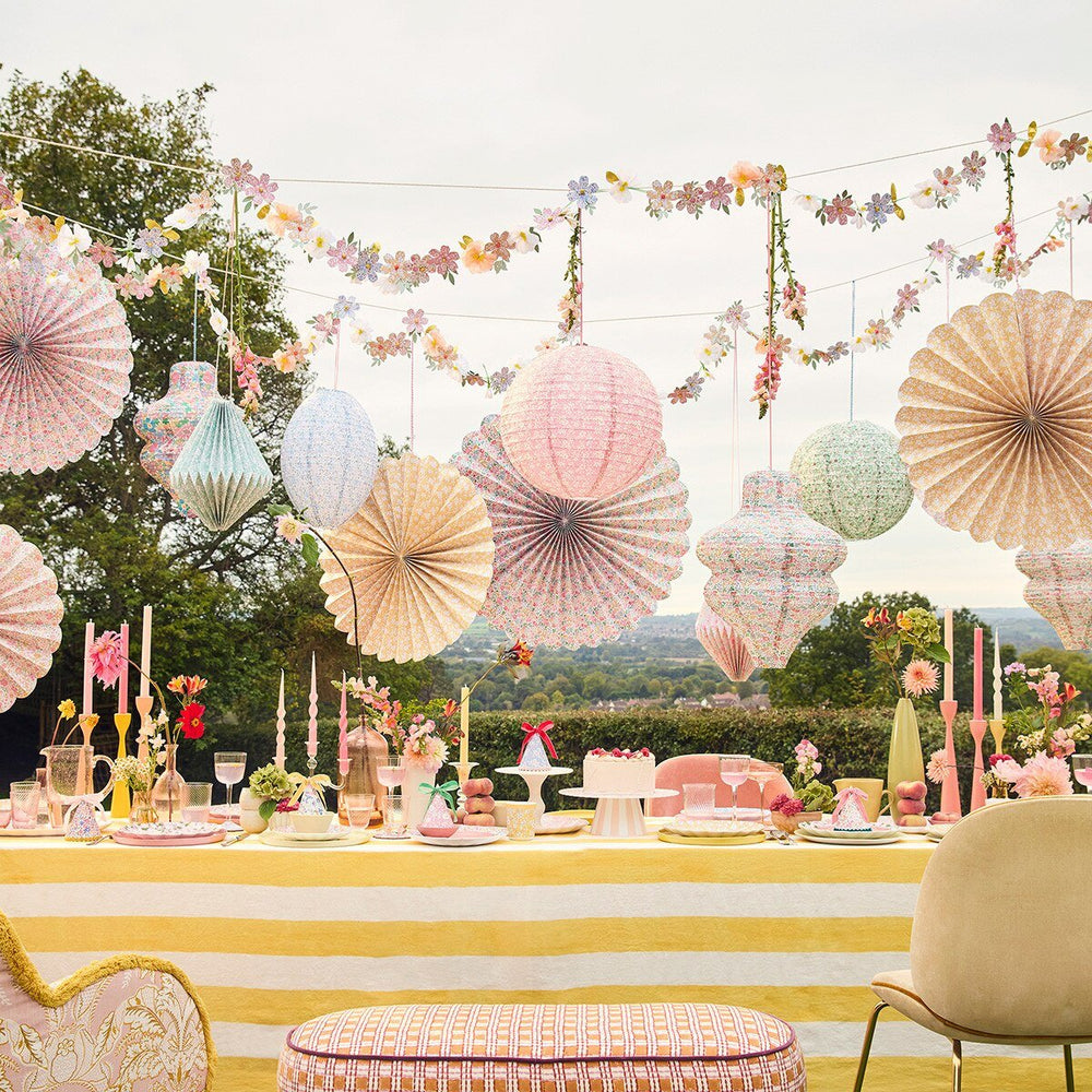 Meri Meri X Liberty Pastel Floral Lanterns