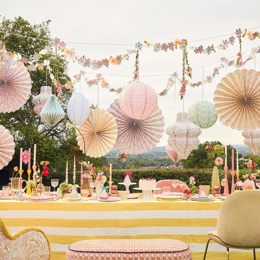 Meri Meri X Liberty Pastel Floral Lanterns
