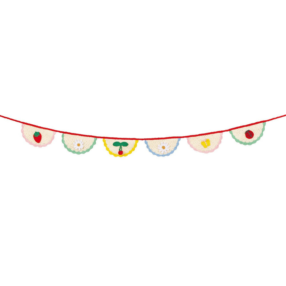 CROCHET SCALLOPED GARLAND Meri Meri Garlands & Banners CROCHET SCALLOPED GARLAND Bonjour Fete - Party Supplies