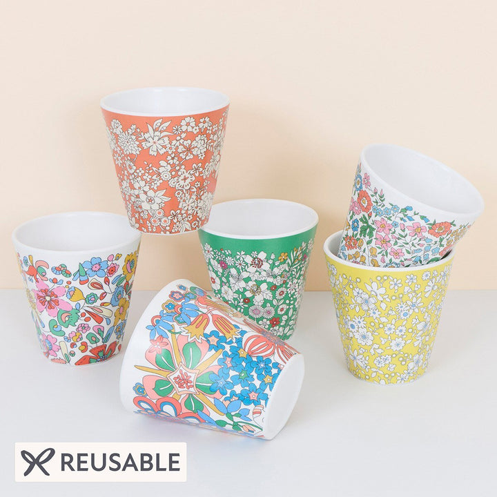 Meri Meri X Liberty Garden Party Reusable Cups