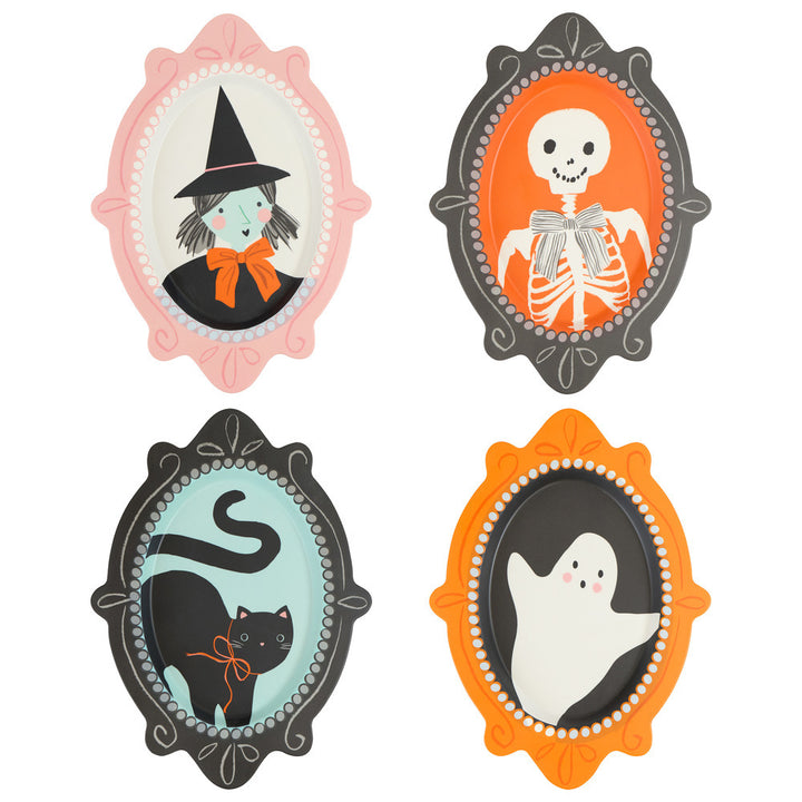 Halloween Portrait Reusable Plates