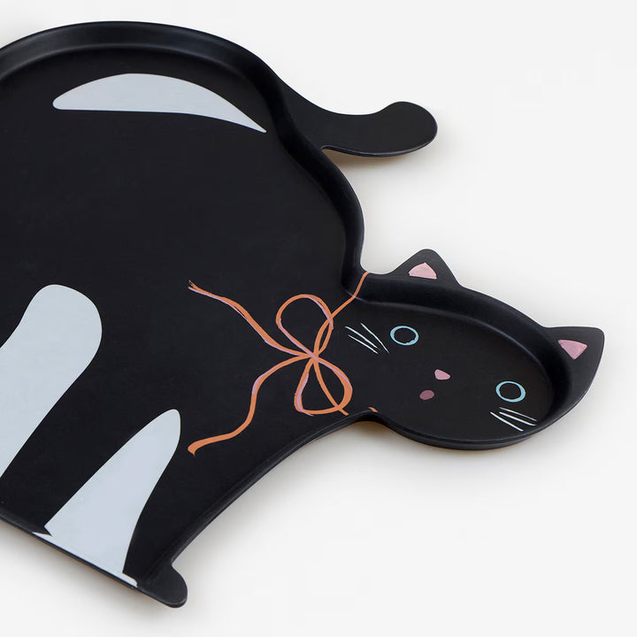 Halloween Cat Reusable Platter