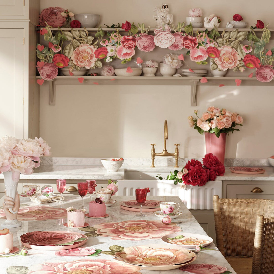 Meri Meri x John Derian Pink Rose Garland Set