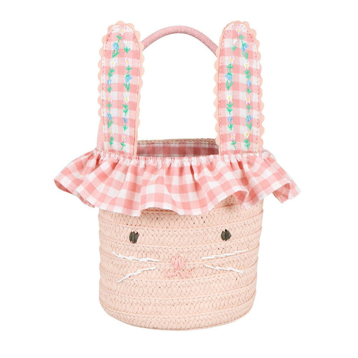 Embroidered Ear Bunny Basket