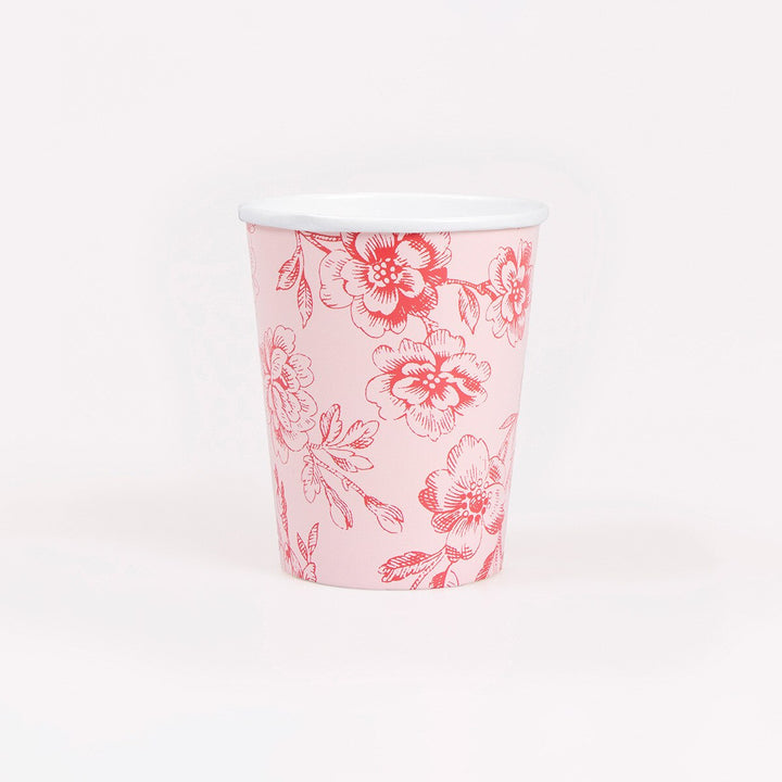 Toile Floral Cups