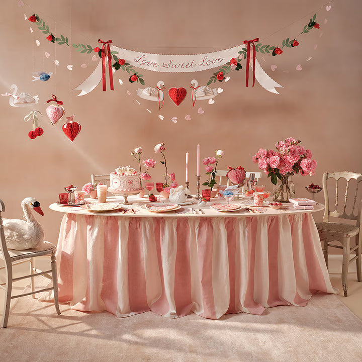 Fancy Valentine's Honeycomb Decorations
