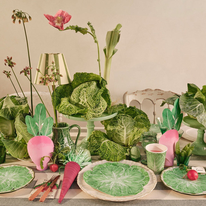 Green Cabbage Side Plates
