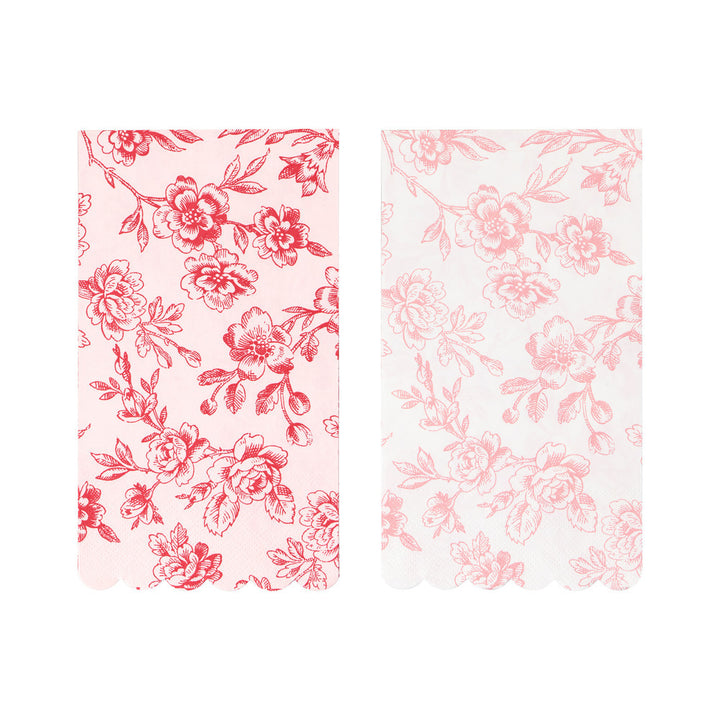 Toile Floral Guest Towels