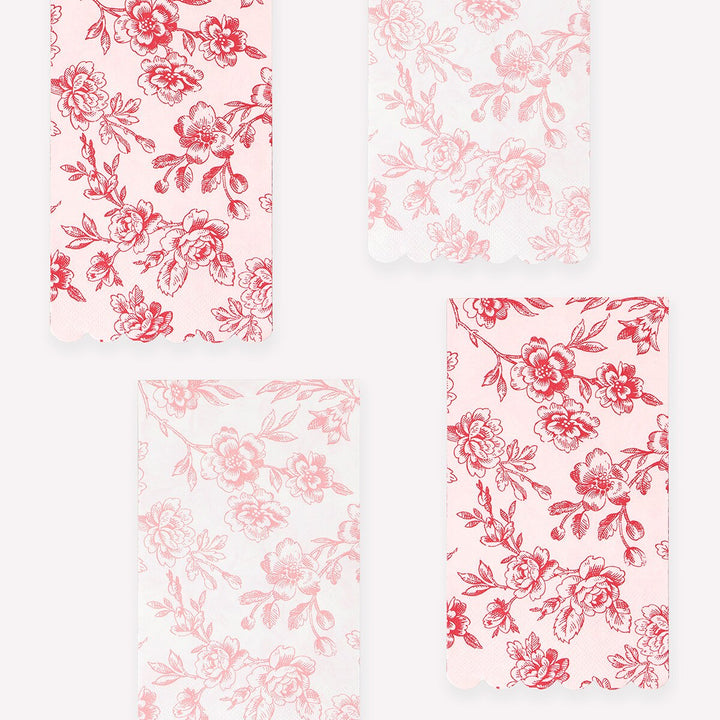 Toile Floral Guest Towels