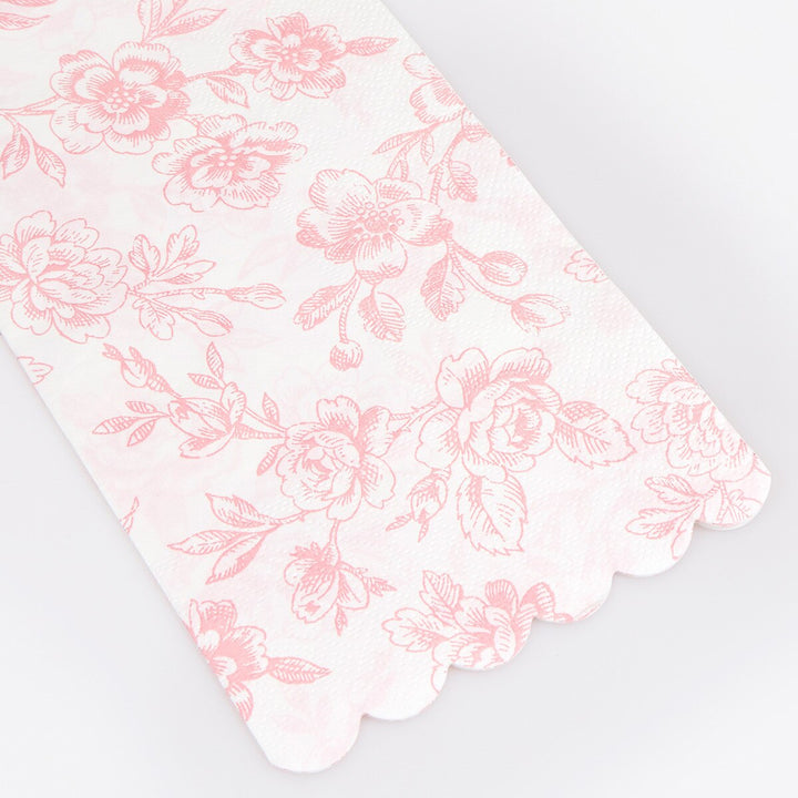 Toile Floral Guest Towels