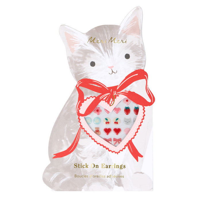 Valentine's Stick On Earrings