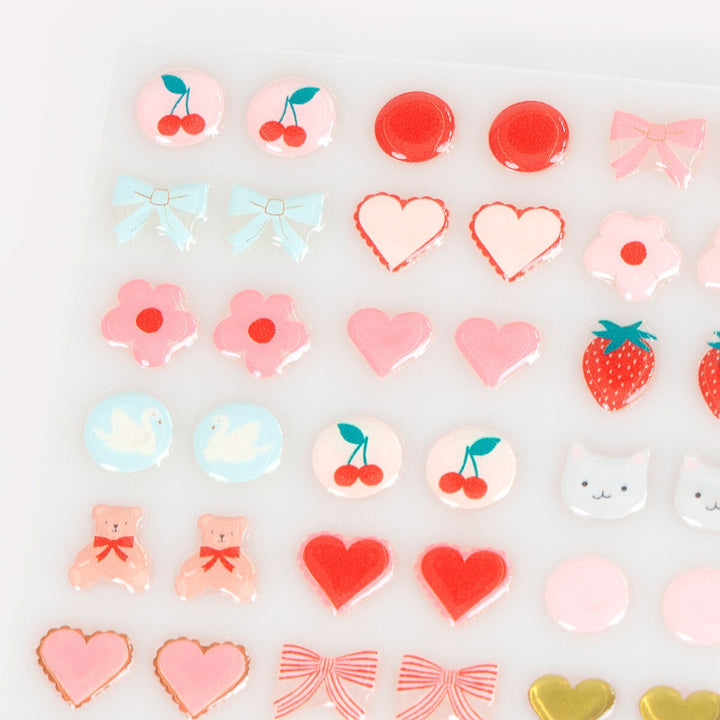 Valentine's Stick On Earrings