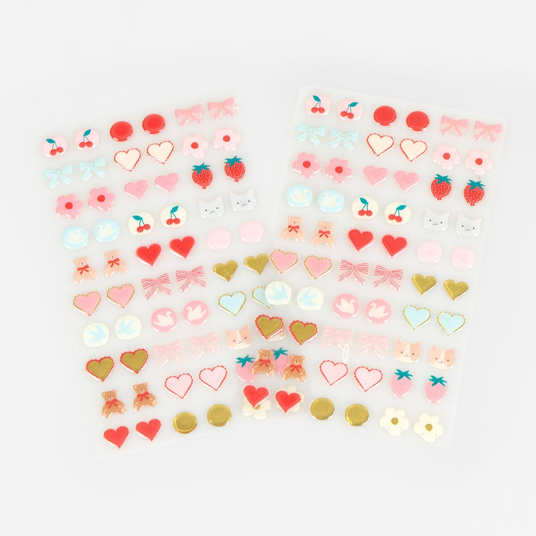 Valentine's Stick On Earrings