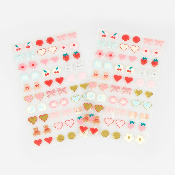 Valentine's Stick On Earrings
