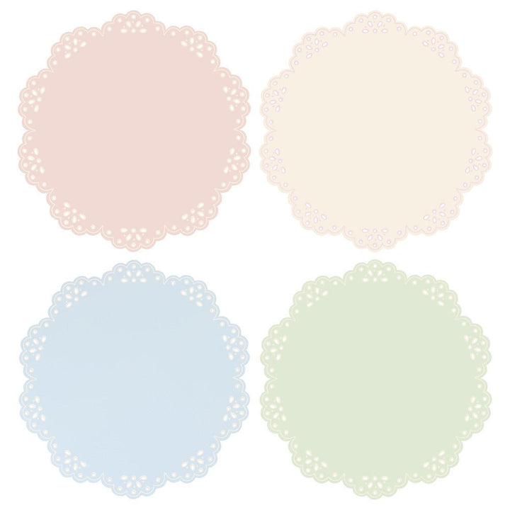 Broderie Anglaise Pastel Paper Placemats