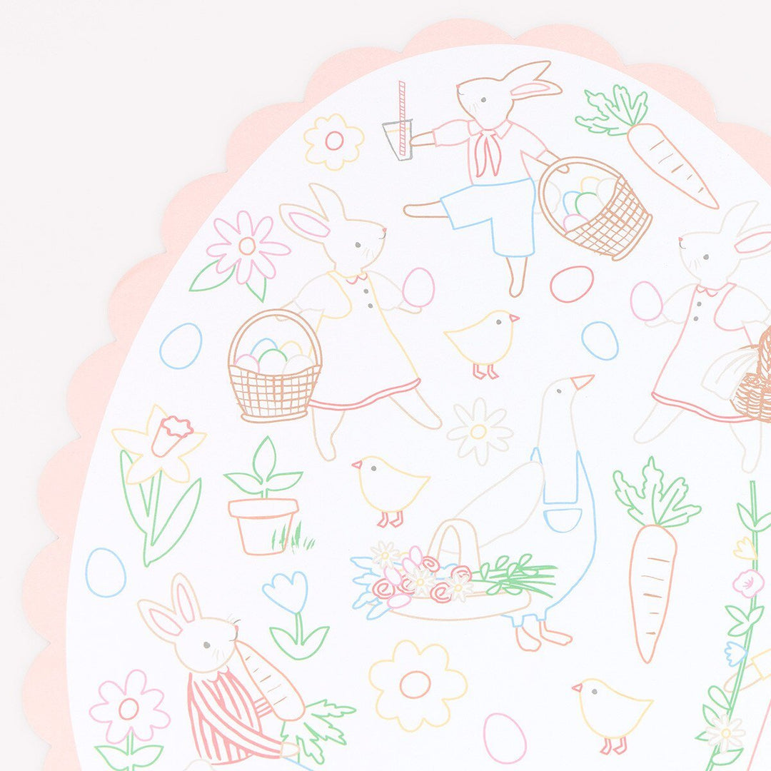 Easter Coloring Paper Placemats