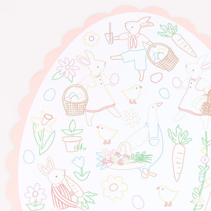 Easter Coloring Paper Placemats