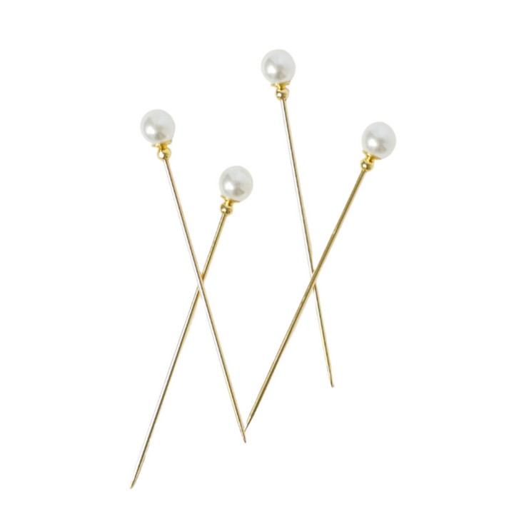 Pearl Cocktail Picks - Set of 4 House of Gleason Pearl Cocktail Picks - Set of 4 Bonjour Fete - Party Supplies