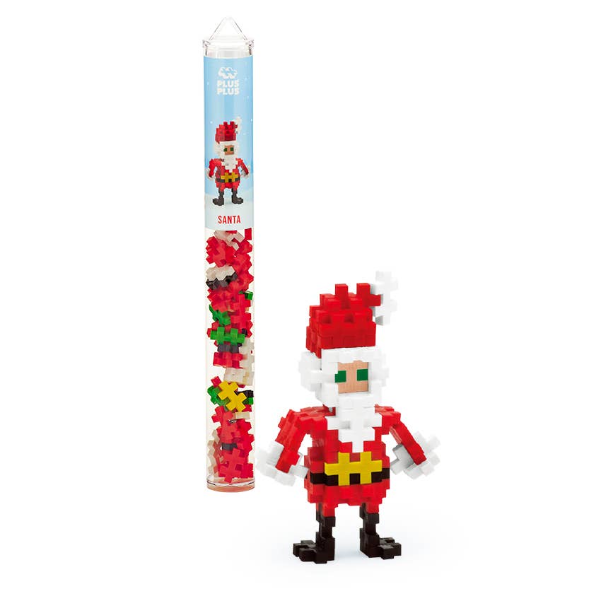 CHRISTMAS SANTA PLUS PLUS PUZZLE TOY Plus-Plus USA Stocking Stuffers & Holiday Party Favors Bonjour Fete - Party Supplies
