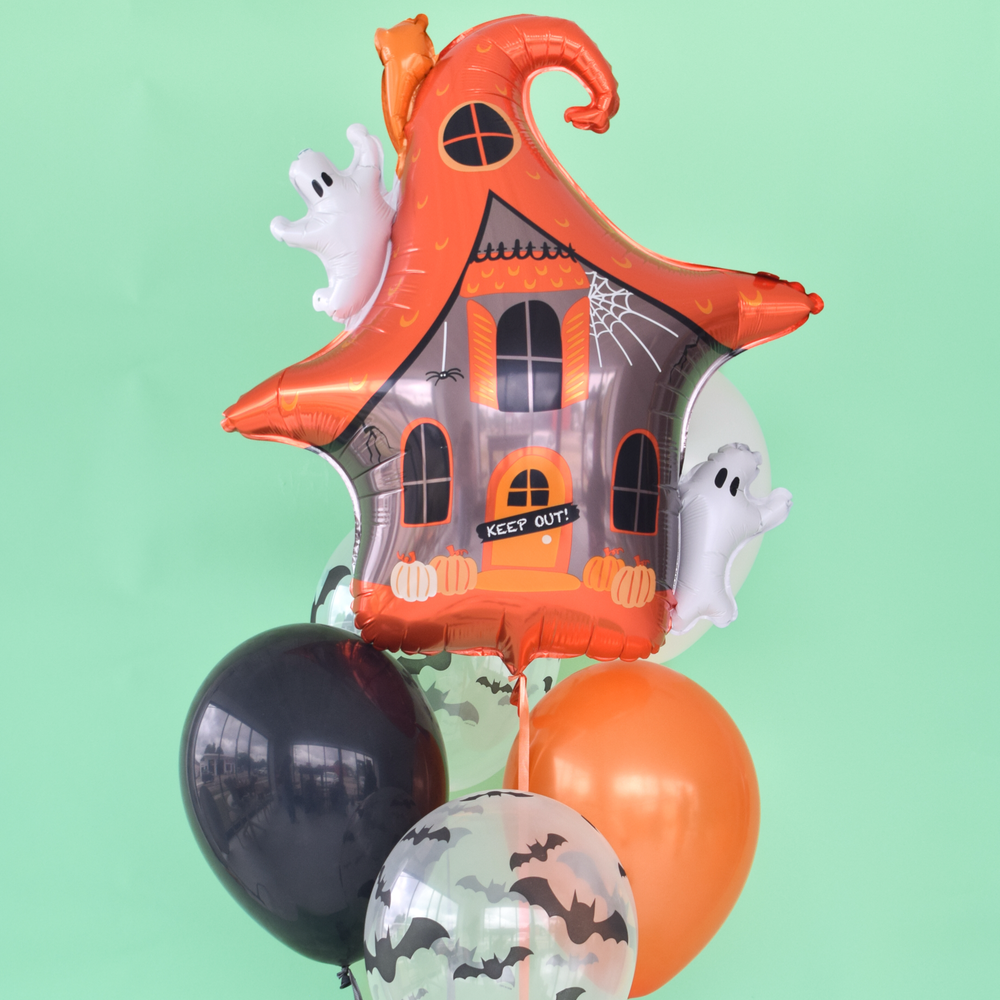 Trick or Treat Street Haunted House Mylar Balloon Jollity & Co. + Daydream Society Trick or Treat Street Haunted House Mylar Balloon Bonjour Fete - Party Supplies