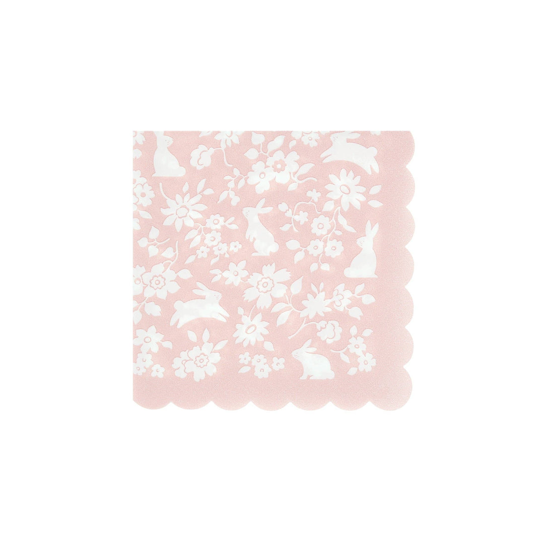 Ditsy Bunny Small Napkins Meri Meri Ditsy Bunny Small Napkins Bonjour Fete - Party Supplies