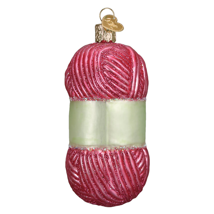 Knitting Yarn Ornament Old World Christmas 3.75 X 1.75 X 1.75 / 32255 Knitting Yarn Ornament Bonjour Fete - Party Supplies