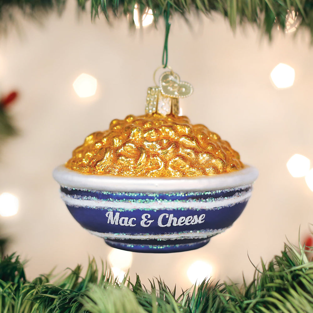 Bowl Of Mac & Cheese Old World Christmas 2.25 X 3 X 3 / 32258 Bowl Of Mac & Cheese Bonjour Fete - Party Supplies