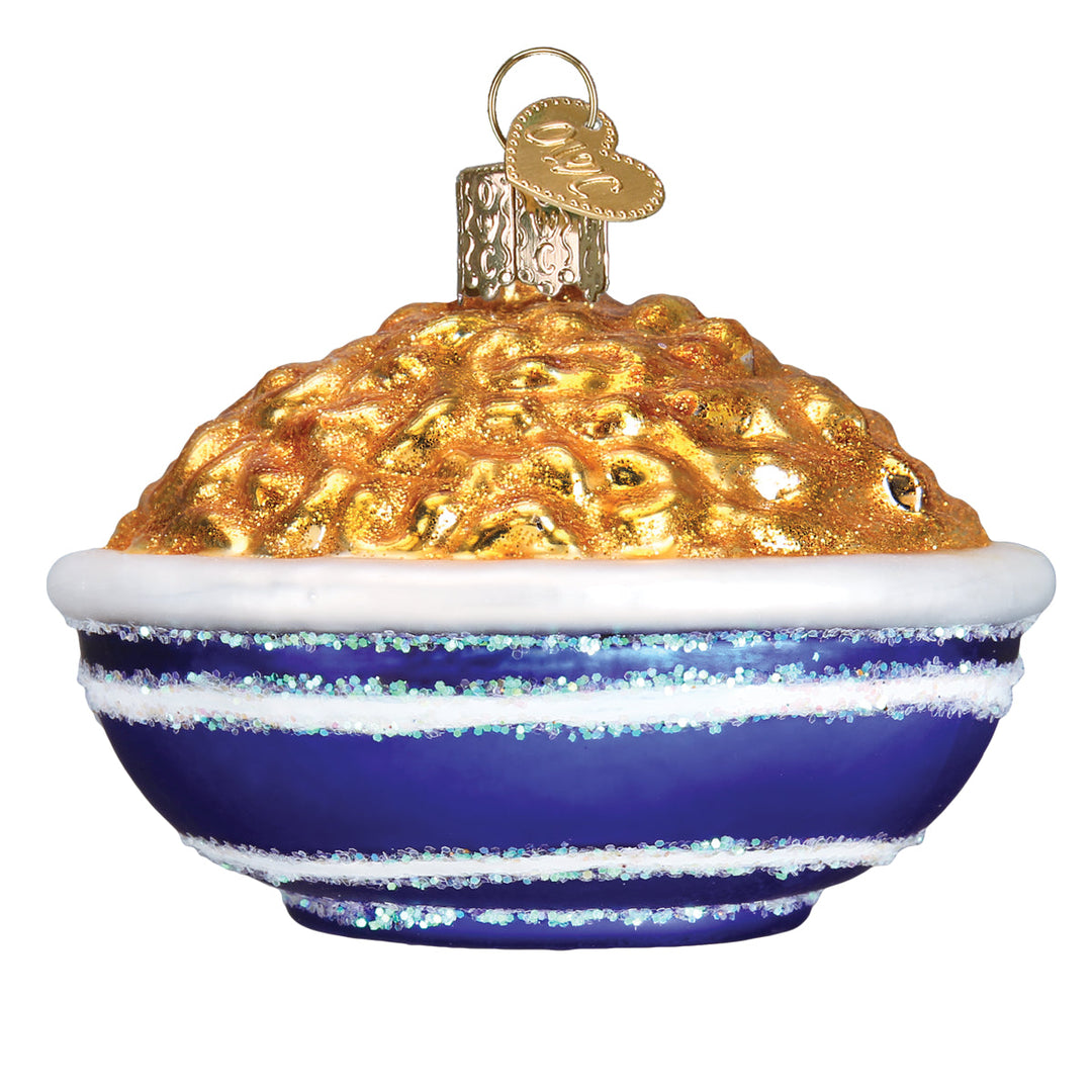 Bowl Of Mac & Cheese Old World Christmas 2.25 X 3 X 3 / 32258 Bowl Of Mac & Cheese Bonjour Fete - Party Supplies