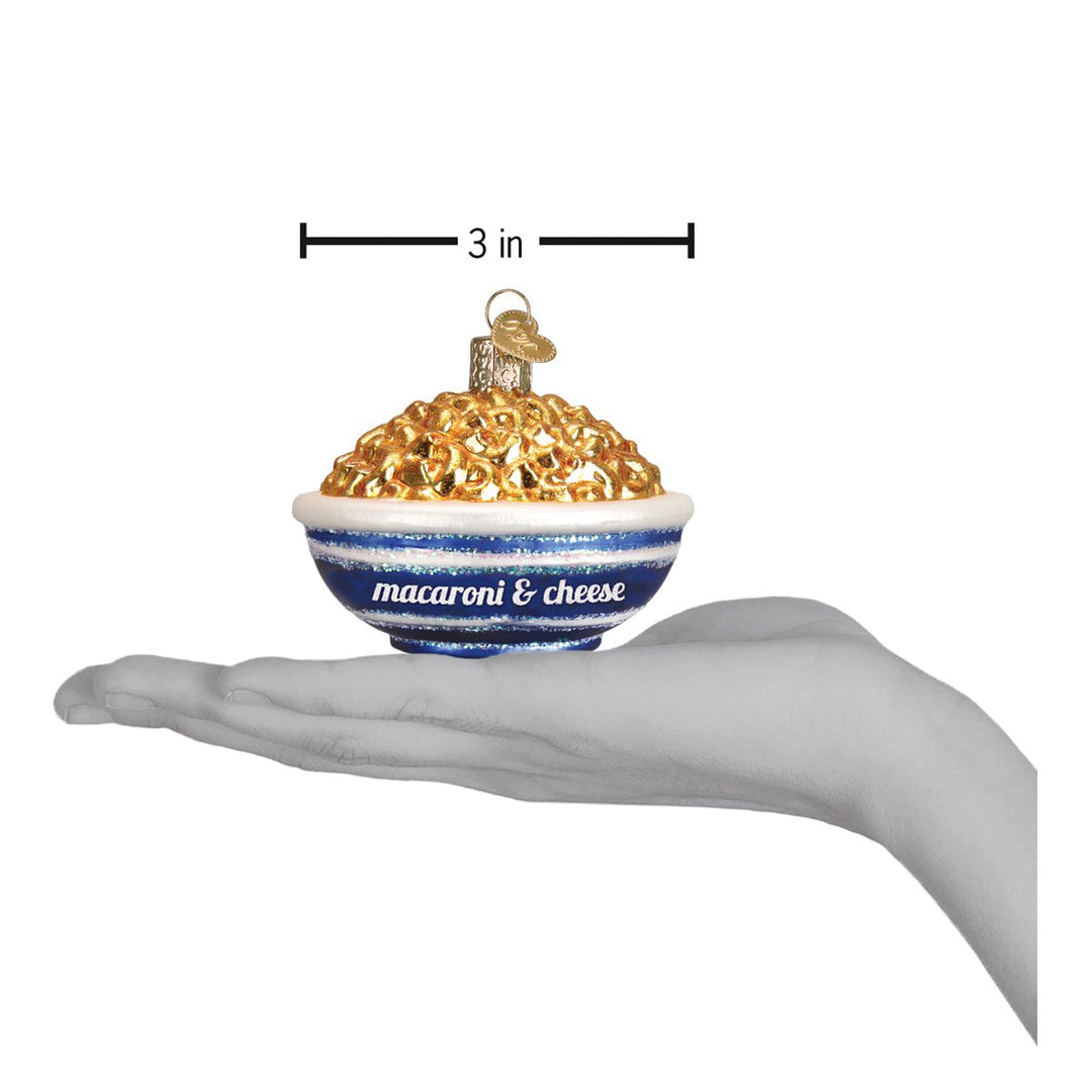 Bowl Of Mac & Cheese Old World Christmas 2.25 X 3 X 3 / 32258 Bowl Of Mac & Cheese Bonjour Fete - Party Supplies