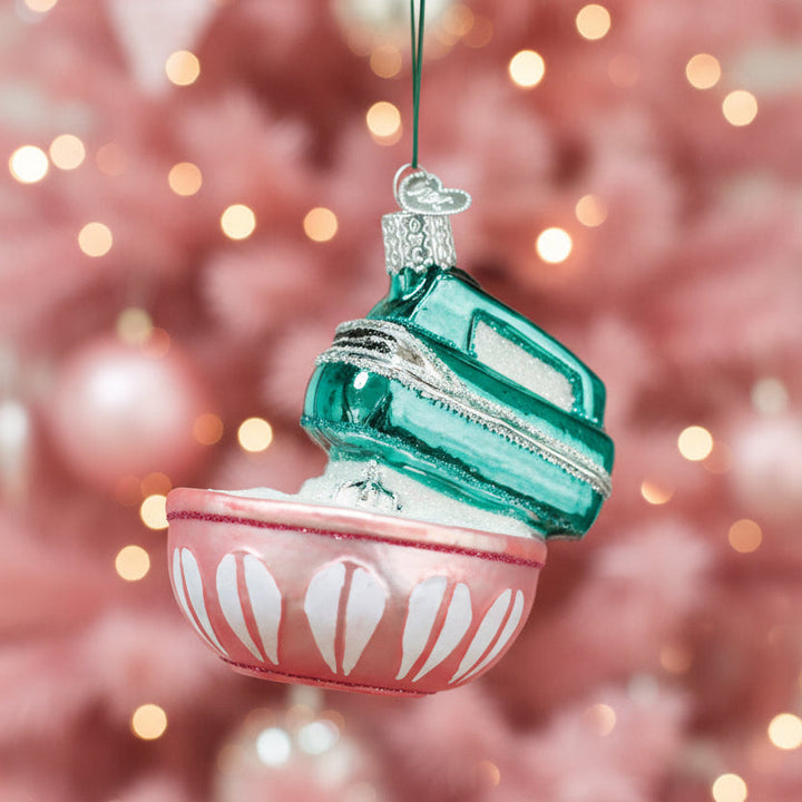 Hand Mixer Ornament Old World Christmas 3.75 X 3.5 X 2.5 / 32294 Hand Mixer Ornament Bonjour Fete - Party Supplies