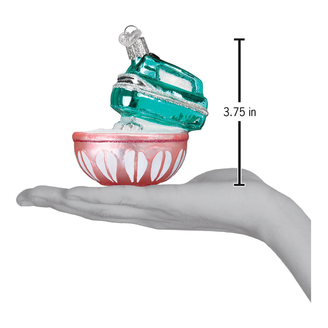 Hand Mixer Ornament Old World Christmas 3.75 X 3.5 X 2.5 / 32294 Hand Mixer Ornament Bonjour Fete - Party Supplies