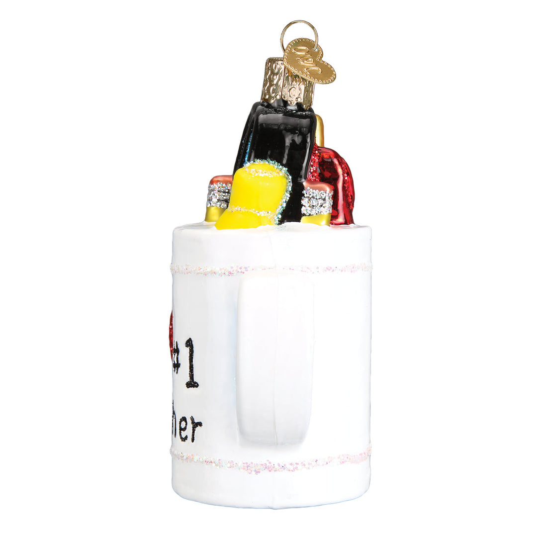Best Teacher Mug Ornament - Bonjour Fête 
