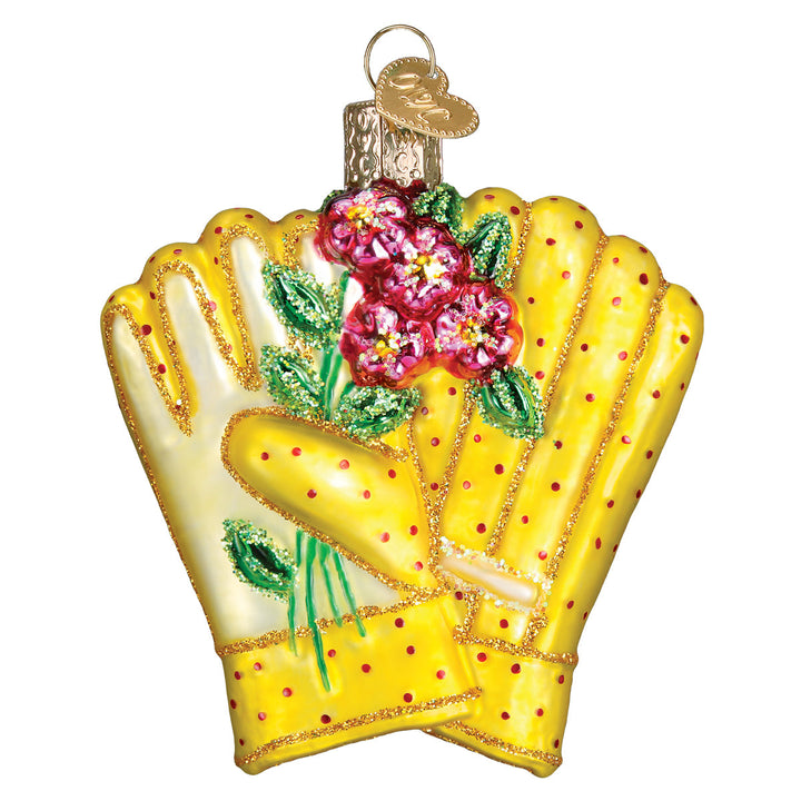 Gardening Gloves Ornament Old World Christmas 3.5 X 3 X 1 / 32329 Gardening Gloves Ornament Bonjour Fete - Party Supplies