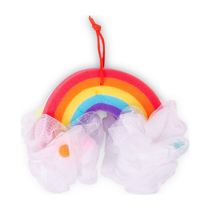 Forever Young-Bath Pouf & Sponge-Rainbow Cait + Co Bath Accessories Forever Young-Bath Pouf & Sponge-Rainbow Bonjour Fete - Party Supplies