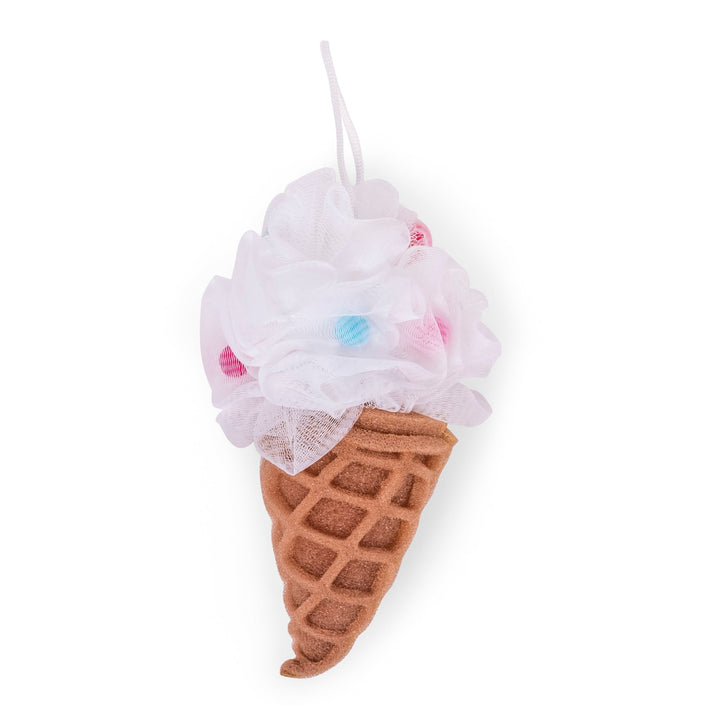 Forever Young-Bath Pouf & Sponge-Ice Cream Cait + Co Bath Accessories White Forever Young-Bath Pouf & Sponge-Ice Cream Bonjour Fete - Party Supplies