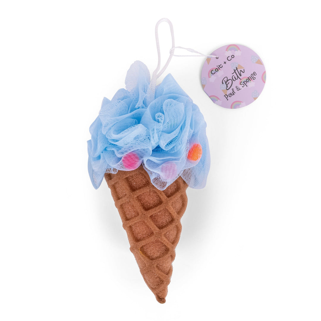Forever Young-Bath Pouf & Sponge-Ice Cream Cait + Co Bath Accessories Forever Young-Bath Pouf & Sponge-Ice Cream Bonjour Fete - Party Supplies