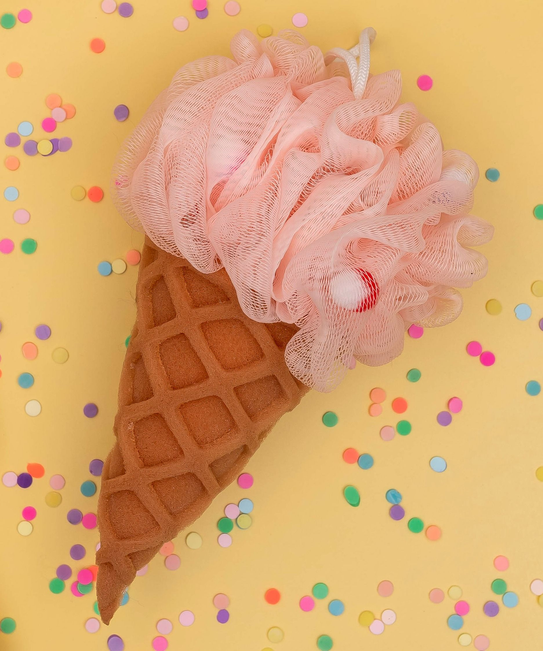 Forever Young-Bath Pouf & Sponge-Ice Cream Cait + Co Bath Accessories Forever Young-Bath Pouf & Sponge-Ice Cream Bonjour Fete - Party Supplies