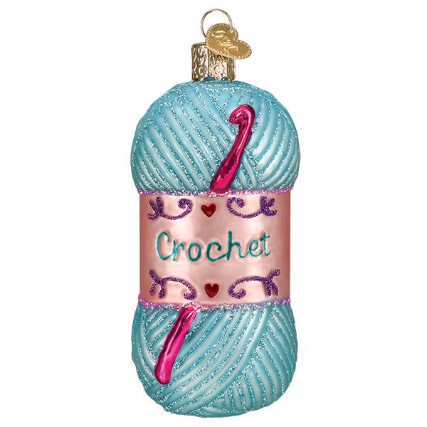 Crochet Ornament Old World Christmas 1.75 X 1.75 X 3.75 / 32403 Crochet Ornament Bonjour Fete - Party Supplies