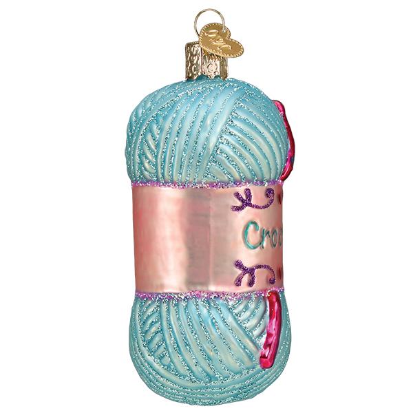 Crochet Ornament Old World Christmas 1.75 X 1.75 X 3.75 / 32403 Crochet Ornament Bonjour Fete - Party Supplies