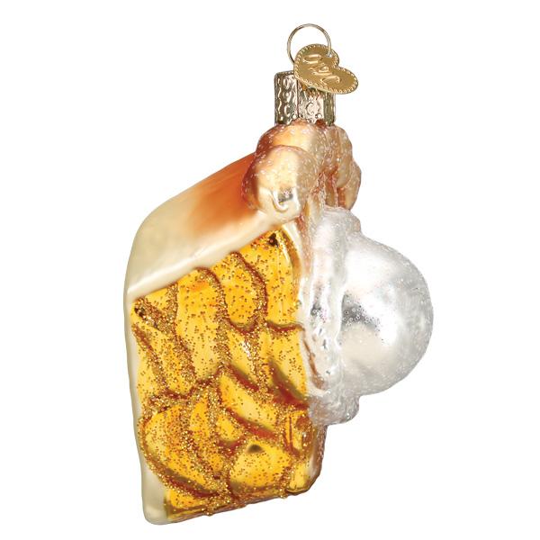 Apple Pie A La Mode Ornament Old World Christmas 3.5 X 2.75 X 2.25 / 32476 Apple Pie A La Mode Ornament Bonjour Fete - Party Supplies