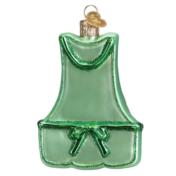 Gardening Apron Ornament Old World Christmas 4 X 3 X 1 / 32531 Gardening Apron Ornament Bonjour Fete - Party Supplies
