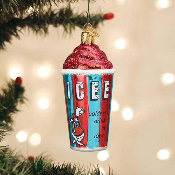 ICEE CHRISTMAS ORNAMENT Old World Christmas 4.25 X 2 X 2 / 32604 ICEE CHRISTMAS ORNAMENT Bonjour Fete - Party Supplies